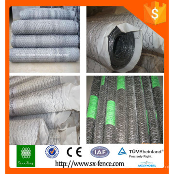 PVC Coated Hexagonal Wire Netting / malha de arame hexagonal / malha de arame de galinha hexagonal